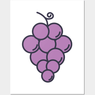 Cute Grapes Posters and Art